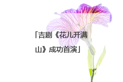 吉剧《花儿开满山》成功首演