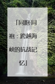 同胞·同袍：跨越海峡的抗战记忆