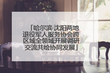 哈尔滨·沈阳两地退役军人服务协会跨区域全领域开展调研交流共绘协同发展