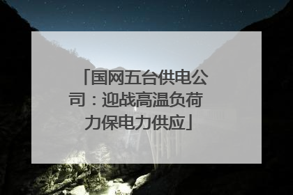 国网五台供电公司：迎战高温负荷 力保电力供应