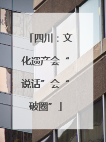 四川：文化遗产会“说话”会“破圈”