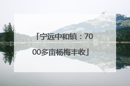 宁远中和镇：7000多亩杨梅丰收