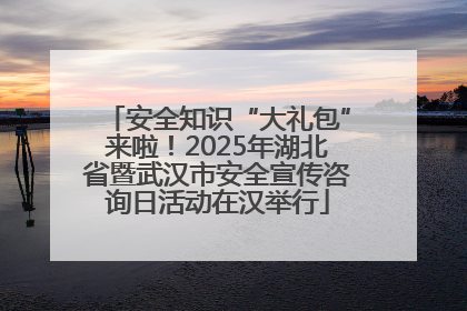 安全知识“大礼包”来啦！2025年湖北省暨武汉市安全宣传咨询日活动在汉举行