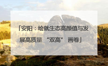 安阳：绘就生态高颜值与发展高质量 “双高” 画卷