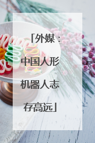 外媒：中国人形机器人志存高远