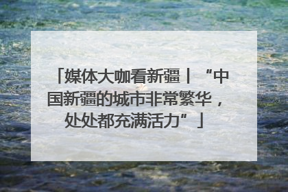 媒体大咖看新疆丨“中国新疆的城市非常繁华，处处都充满活力”