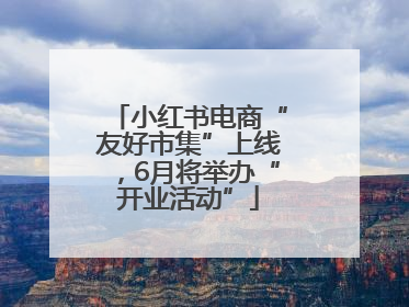 小红书电商“友好市集”上线，6月将举办“开业活动”