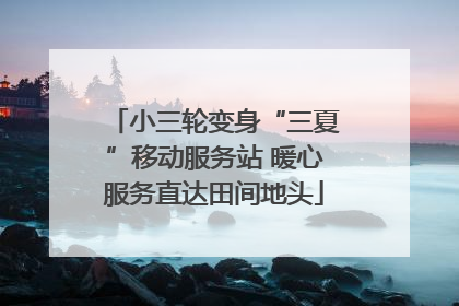 小三轮变身“三夏”移动服务站 暖心服务直达田间地头