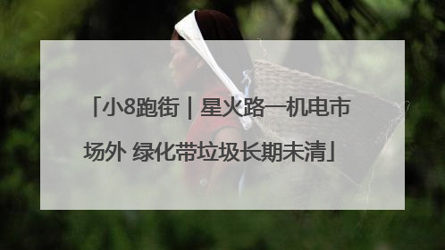 小8跑街｜星火路一机电市场外 绿化带垃圾长期未清