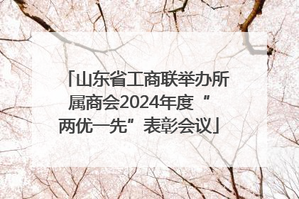 山东省工商联举办所属商会2024年度“两优一先”表彰会议