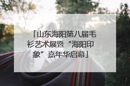 山东海阳第八届毛衫艺术展暨“海阳印象”嘉年华启幕