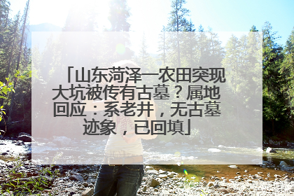 山东菏泽一农田突现大坑被传有古墓？属地回应：系老井，无古墓迹象，已回填