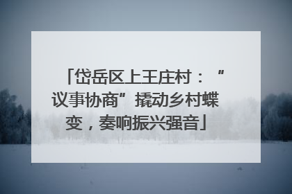 岱岳区上王庄村：“议事协商”撬动乡村蝶变，奏响振兴强音