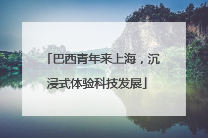 巴西青年来上海，沉浸式体验科技发展