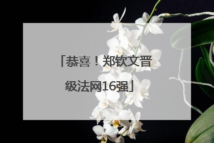 恭喜！郑钦文晋级法网16强