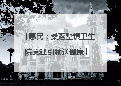 惠民：桑落墅镇卫生院党建引领送健康