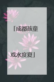 成都孩童戏水度夏