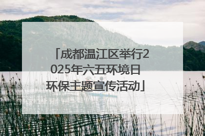 成都温江区举行2025年六五环境日环保主题宣传活动