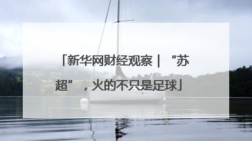 新华网财经观察｜“苏超”，火的不只是足球