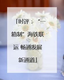 时评：“一箱制”海铁联运 畅通发展新通道