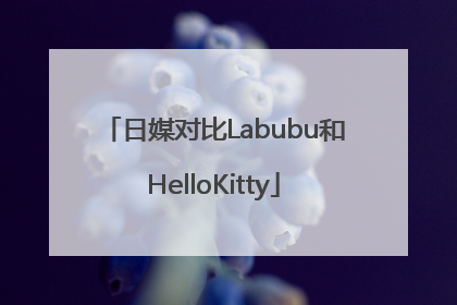 日媒对比Labubu和HelloKitty