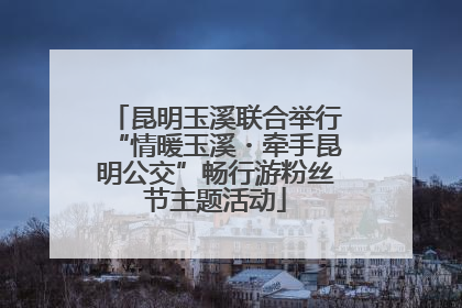 昆明玉溪联合举行“情暖玉溪・牵手昆明公交”畅行游粉丝节主题活动