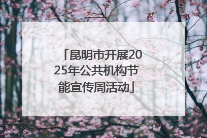 昆明市开展2025年公共机构节能宣传周活动