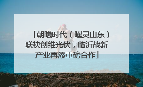 朝曦时代（曜灵山东）联袂创维光伏，临沂战新产业再添重磅合作