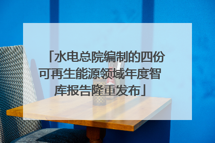 水电总院编制的四份可再生能源领域年度智库报告隆重发布