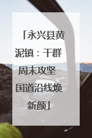 永兴县黄泥镇：干群周末攻坚 国道沿线焕新颜