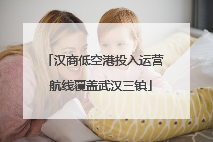 汉商低空港投入运营 航线覆盖武汉三镇