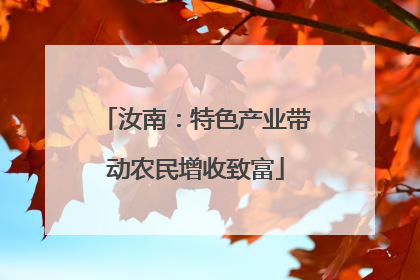 汝南：特色产业带动农民增收致富