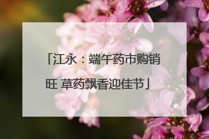 江永：端午药市购销旺 草药飘香迎佳节