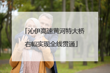 沁伊高速黄河特大桥右幅实现全线贯通