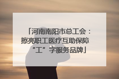 河南南阳市总工会：擦亮职工医疗互助保障“工”字服务品牌