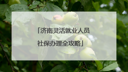 济南灵活就业人员社保办理全攻略
