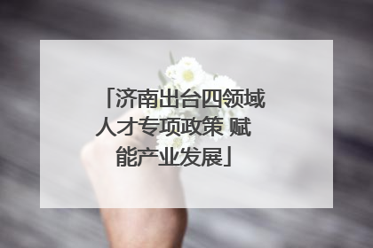 济南出台四领域人才专项政策 赋能产业发展