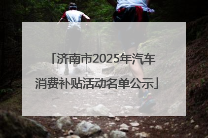 济南市2025年汽车消费补贴活动名单公示