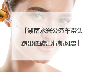 湖南永兴公务车带头跑出低碳出行新风景
