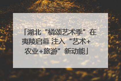 湖北“橘颂艺术季”在夷陵启幕 注入“艺术+农业+旅游”新动能