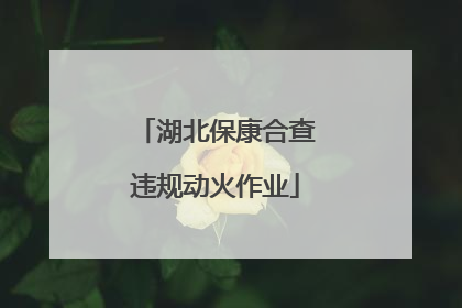 湖北保康合查违规动火作业