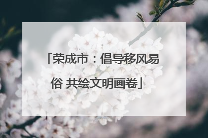 荣成市：倡导移风易俗 共绘文明画卷