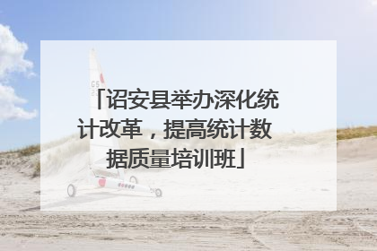 诏安县举办深化统计改革，提高统计数据质量培训班