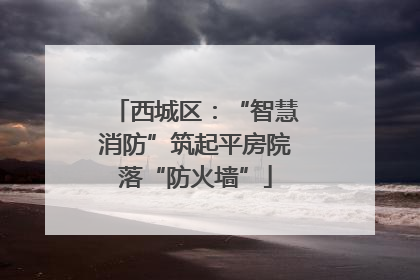西城区：“智慧消防”筑起平房院落“防火墙”