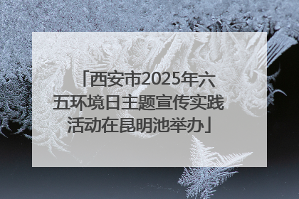 西安市2025年六五环境日主题宣传实践活动在昆明池举办