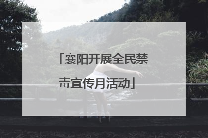 襄阳开展全民禁毒宣传月活动