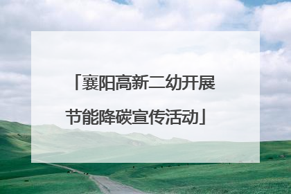 襄阳高新二幼开展节能降碳宣传活动