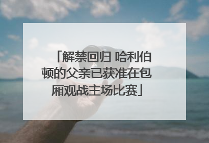 解禁回归 哈利伯顿的父亲已获准在包厢观战主场比赛