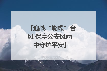 迎战“蝴蝶”台风 保亭公安风雨中守护平安