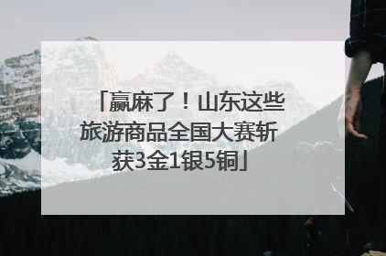 赢麻了！山东这些旅游商品全国大赛斩获3金1银5铜
